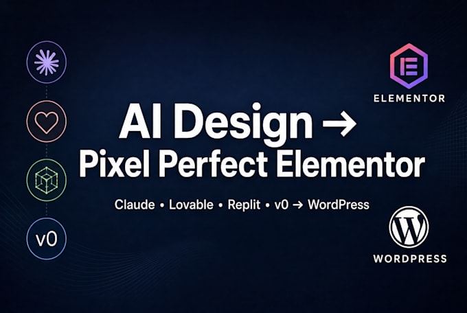 convert ai designs to pixel perfect elementor pro