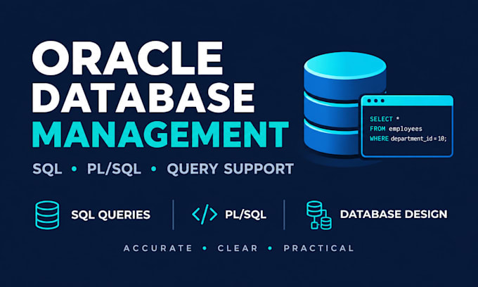 do oracle database management, sql queries, and pl sql programming