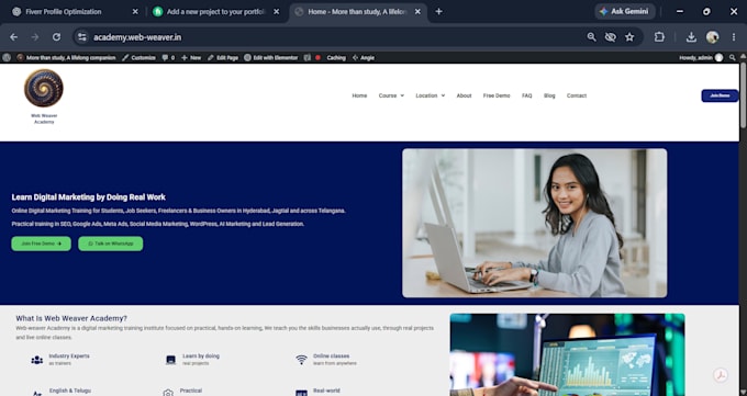 build a wordpress website