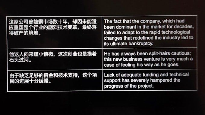 translate between english and mandarin chinese