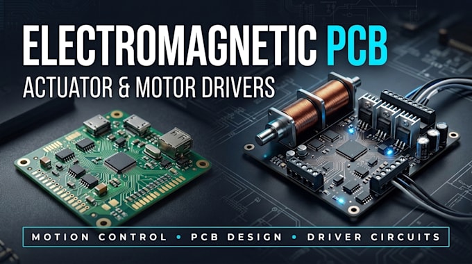 design electromagnetic actuator pcb, motion control circuits, motor drivers