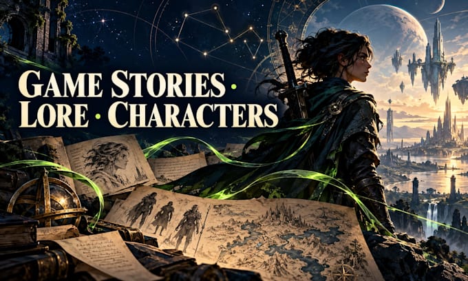 write game stories, lore, and character backstories