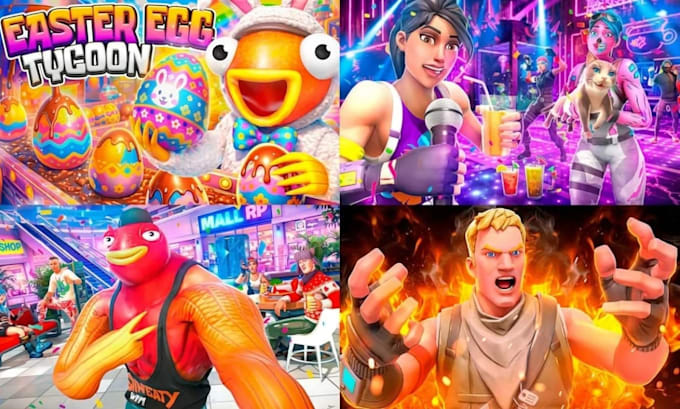 make cool 3d fortnite HD thumbnail
