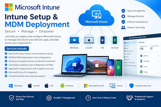 do microsoft intune setup and mdm deployment