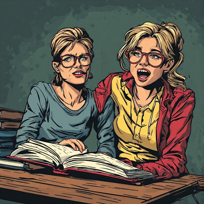 comic book illustration with comic book illustrator