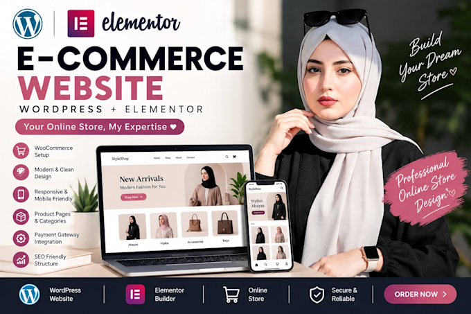 create a professional ecommerce website using wordpress