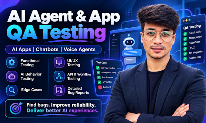 qa test your ai agent, ai app, chatbot or voice agent