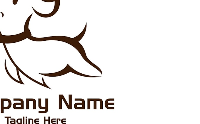 design modern dog pet care or animal logo