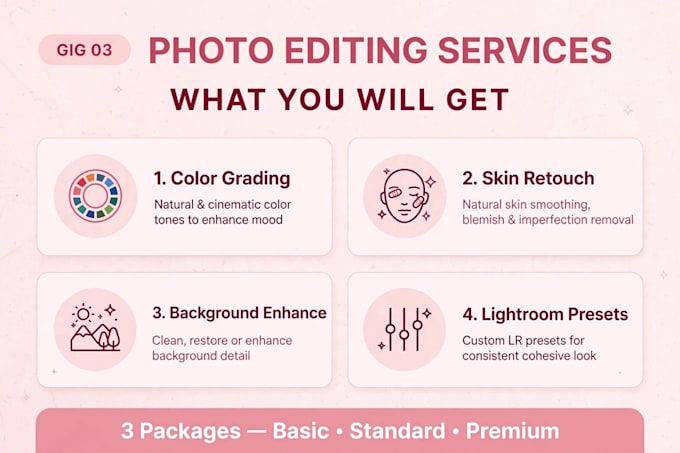 do aesthetic photo editing and retouching for instagram