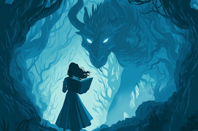 llustrate fantasy worlds and characters for book covers