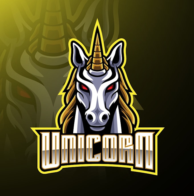 make your imagination creative unicorn logo