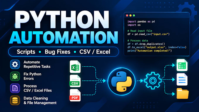 debug python code and fix errors in your scripts