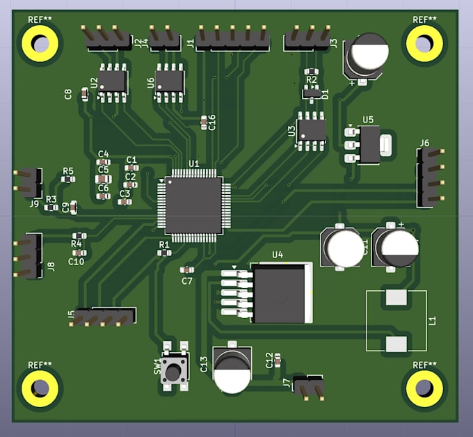 design professional kicad pcb layout using stm32