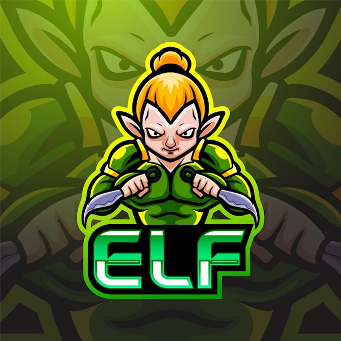 make a modern unique elf logo