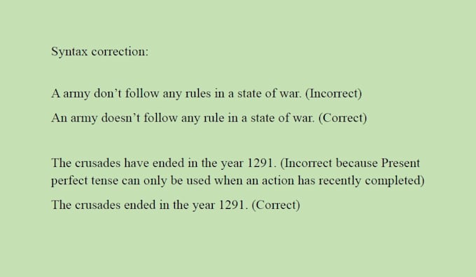do proofreading and grammar correction