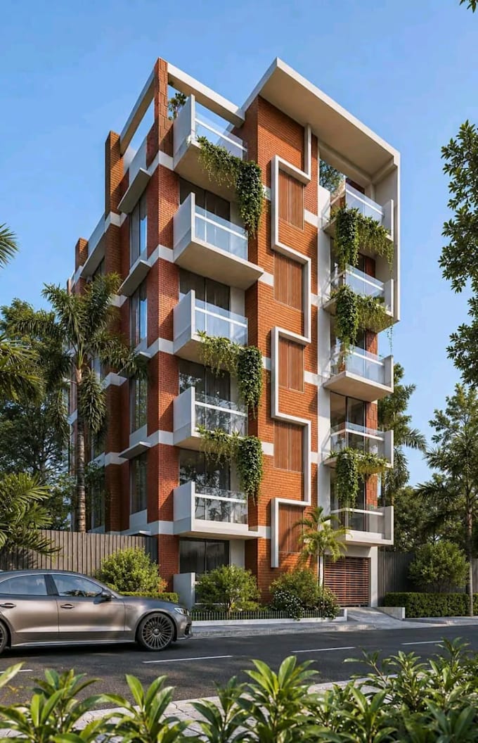 do 2d floor plan, 3d exterior design
