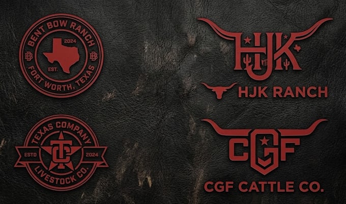 make a western cattle brand style logo creation design