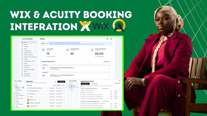 set up wix bookings and acuity scheduling for your business