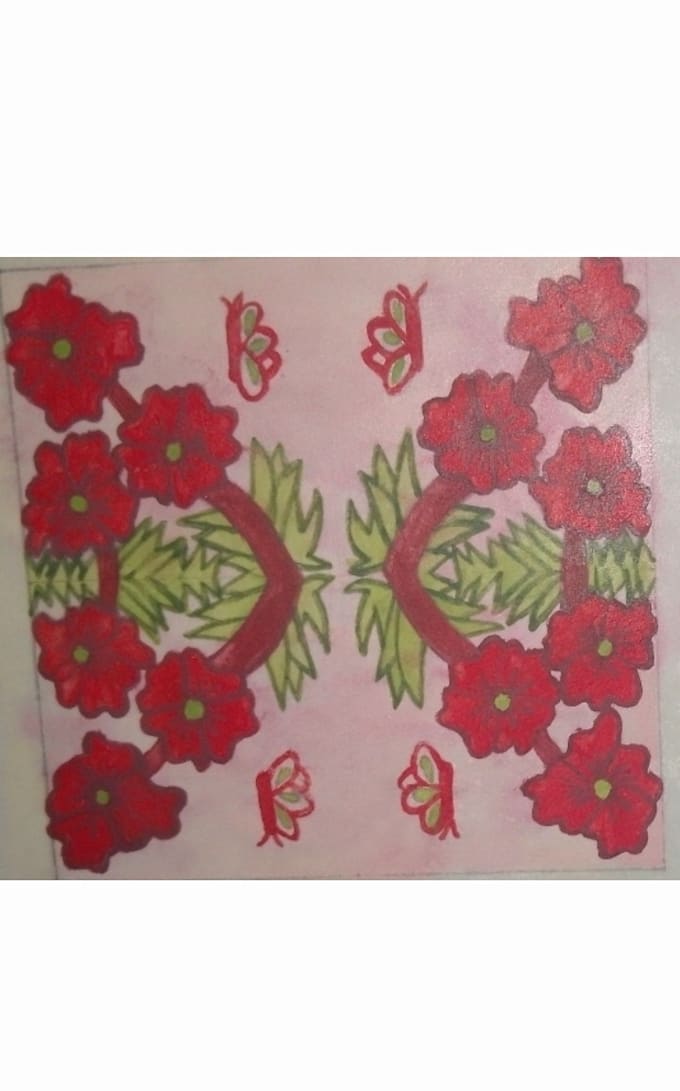 Create hand painted seamless, repeat pattern and calligraphy by ...