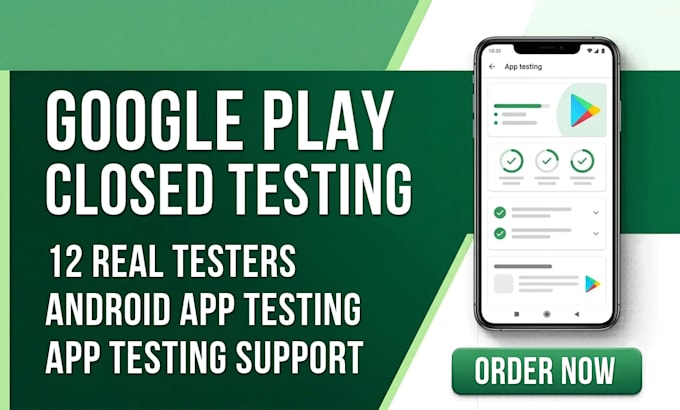 12 testers for google play closed testing, android app testing, 20 app testers