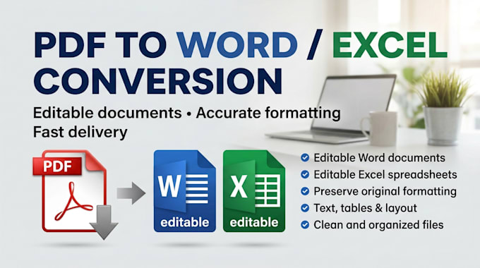 convert PDF tables and data into editable excel spreadsheets