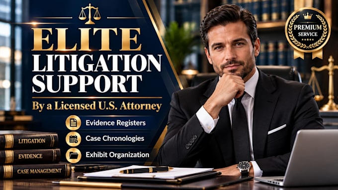 prepare a complete litigation evidence register and document log