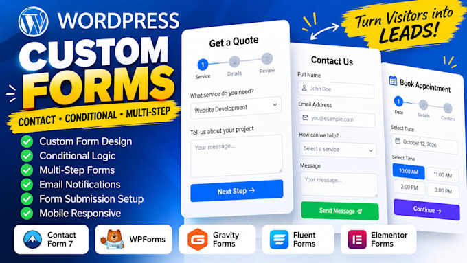 create a custom conditional contact form for your wordpress website