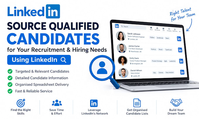 source candidates for your recruitment and hiring needs using linkedin