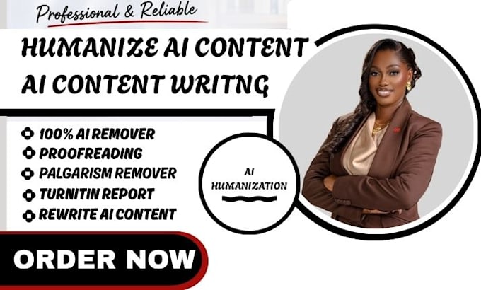 humanize ai content rewrite ai content proofread edit into natural human writing