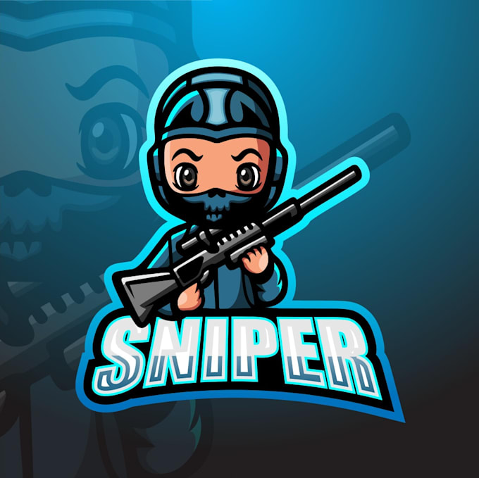 design abstract impressive sniper logo