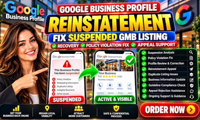 reinstate suspended google business profile gmb listing fix policy violation gbp