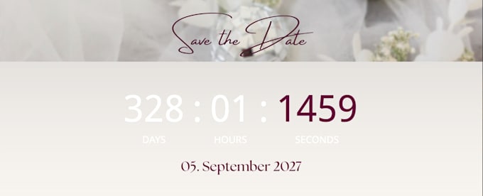 create animated save the dates and wedding websites
