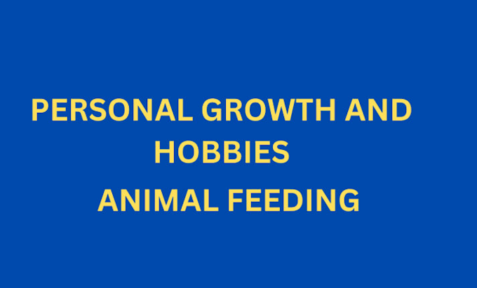 give a tabular feed for your animal