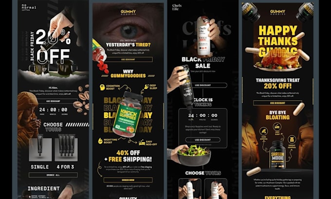 design a klaviyo black friday email template