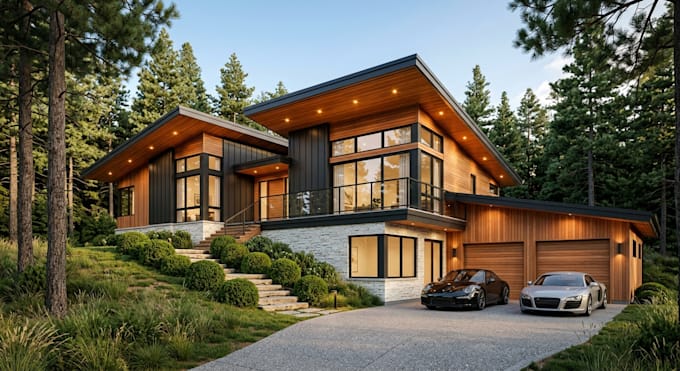 Do interior exterior design sketchup rhino revit 3d modeling and 3d ...