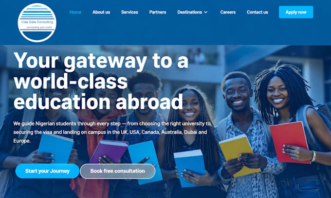 design visa consultancy website immigration relocation study abroad website