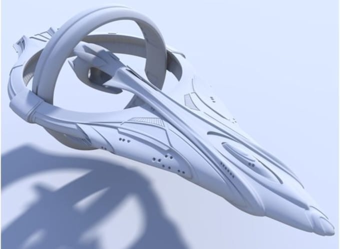 create custom 3d spaceship models for sci fi games and cinematic projects