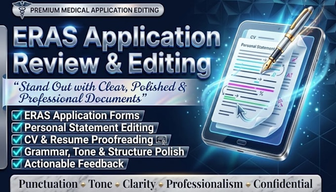 review and edit your eras residency application