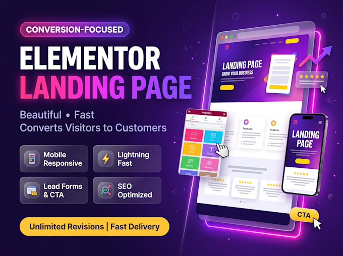 design a high converting landing page with elementor