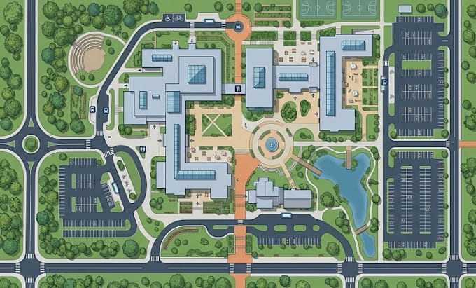 design custom route maps, directional maps and wayfind maps