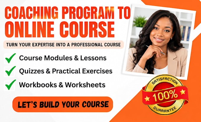 turn your coaching program into a professional online course