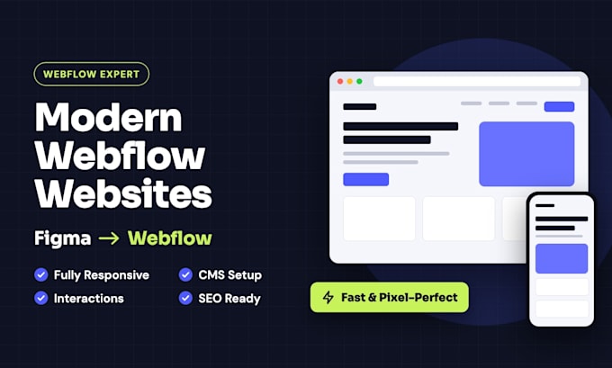 design a modern webflow website or convert figma to webflow