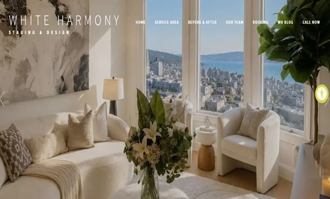 build wix property styling website home staging interior architecture website