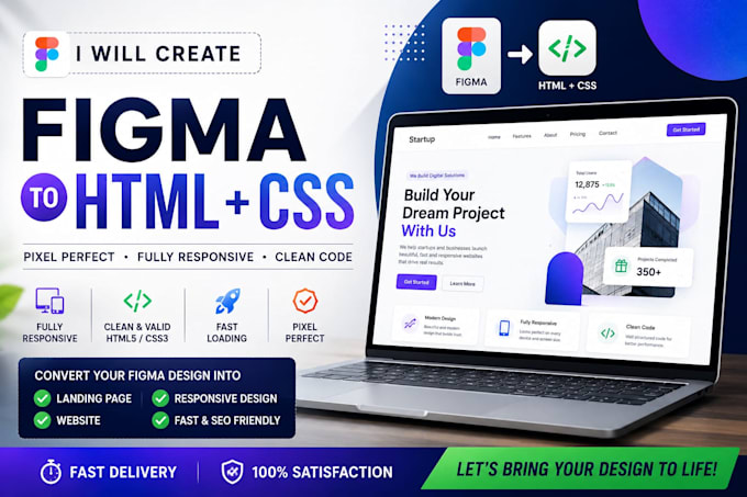 convert figma to HTML responsive bootstrap 5 pixel perfect