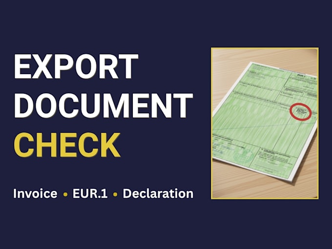 review your eu export documents and explain what to fix