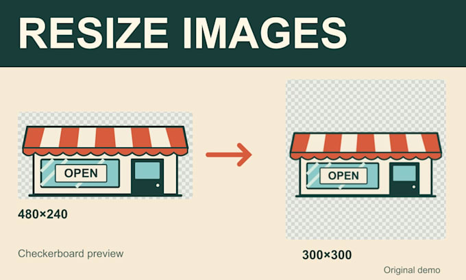 resize your images with transparent padding and no cropping