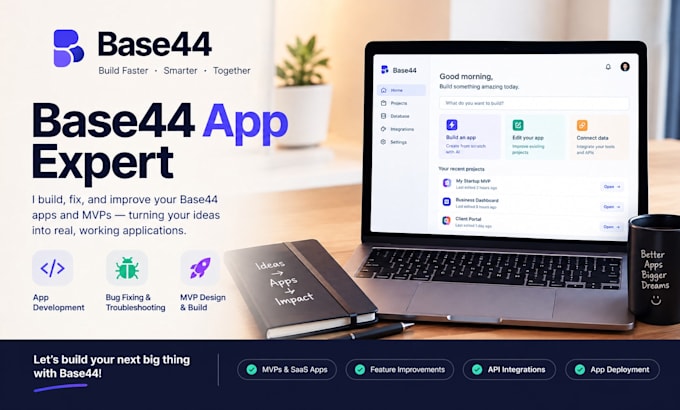base44 expert base44 bug fixing base44 app development base44 mvp deign