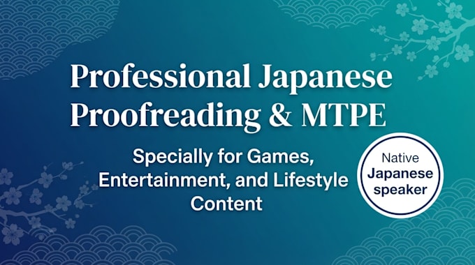 proofread, edit, and polish your japanese text as a native