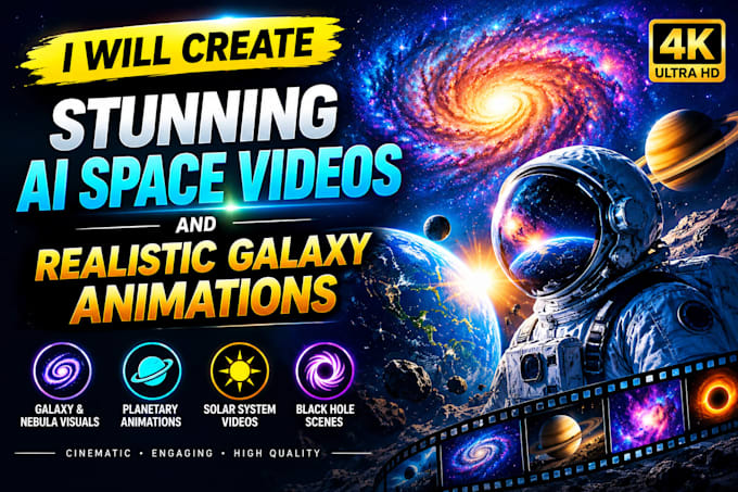 create space video documentary for your youtube  and cosmic visuals
