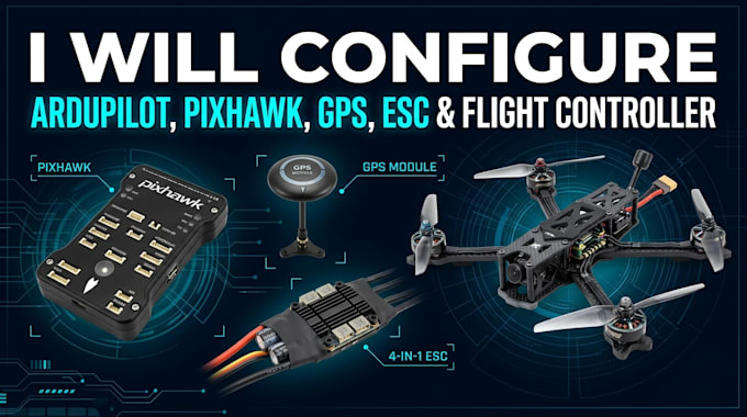 configure ardupilot pixhawk, gps esc and flight controller